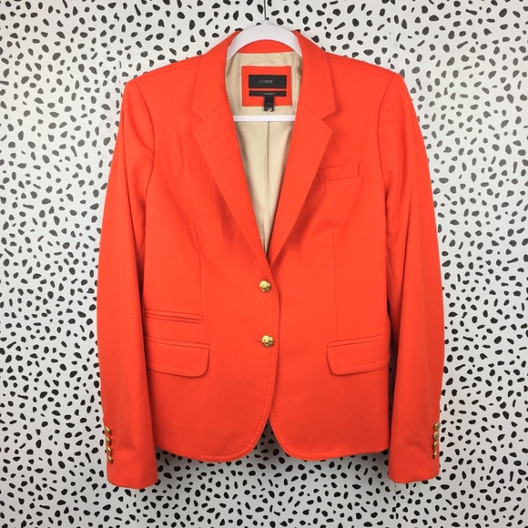 Orange Wool Schoolboy Blazer Sz 
